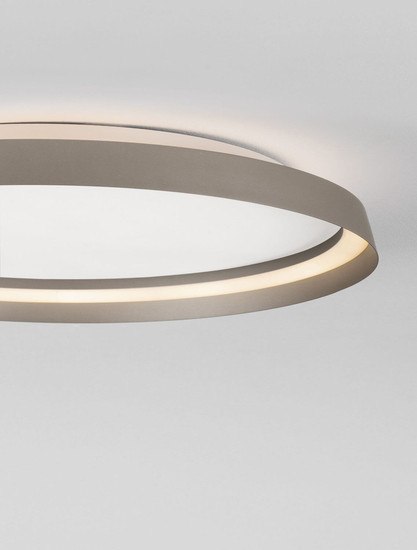 Nova Luce LED Deckenleuchte Ormi dimmbar 48W CCT warm-/neutralweiss 2700/3000/4000K Champagnerbraun Aluminium Ø60cm 9345701