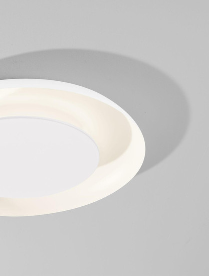 Nova Luce LED Deckenleuchte Epos dimmbar 38W CCT warm-/neutralweiss 2700/3000/4000K Weiß Aluminium Ø60cm 9345704
