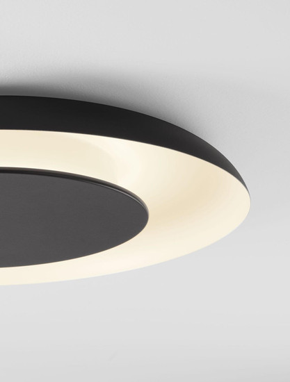 Nova Luce LED Deckenleuchte Epos dimmbar 38W CCT warm-/neutralweiss 2700/3000/4000K Schwarz Weiß Aluminium Ø60cm 9345705