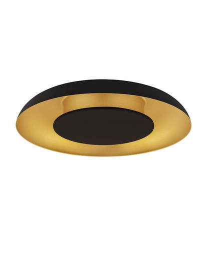 Nova Luce LED Deckenleuchte Epos dimmbar 24W CCT warm-/neutralweiss 2700/3000/4000K Schwarz Gold Aluminium Ø40cm 9345706