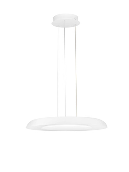Nova Luce LED Pendelleuchte Epos dimmbar 38W CCT warm-/neutralweiss 2700/3000/4000K Weiß Aluminium Ø60cm 9345710