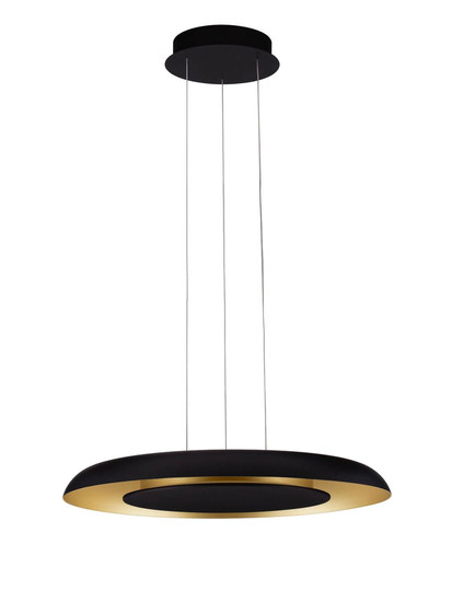 Nova Luce LED Pendelleuchte Epos dimmbar 38W CCT warm-/neutralweiss 2700/3000/4000K Schwarz Gold Aluminium Ø60cm 9345713