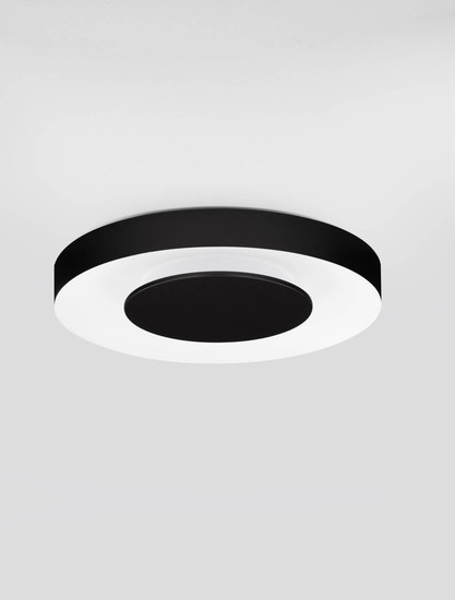 Nova Luce LED Deckenleuchte Pada dimmbar 25W CCT warm-/neutralweiss 2700/3000/4000K Schwarz Weiß Aluminium Ø40cm 9345716