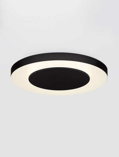 Nova Luce LED Deckenleuchte Pada dimmbar 37W CCT warm-/neutralweiss 2700/3000/4000K Schwarz Weiß Aluminium Ø60cm 9345717