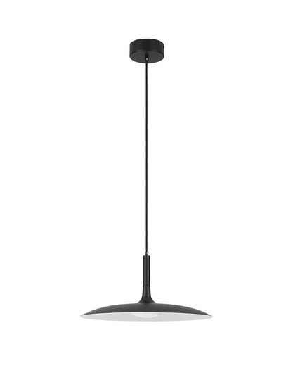 Nova Luce LED Pendelleuchte Lisi 16W warmweiss 3000K Schwarz Stahl Ø45cm 9501213
