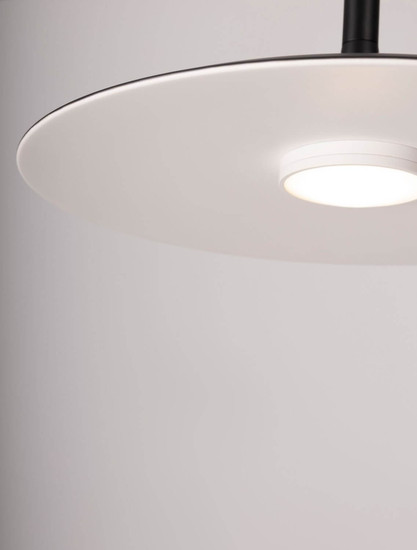 Nova Luce LED Pendelleuchte Lisi 16W warmweiss 3000K Schwarz Stahl Ø45cm 9501213
