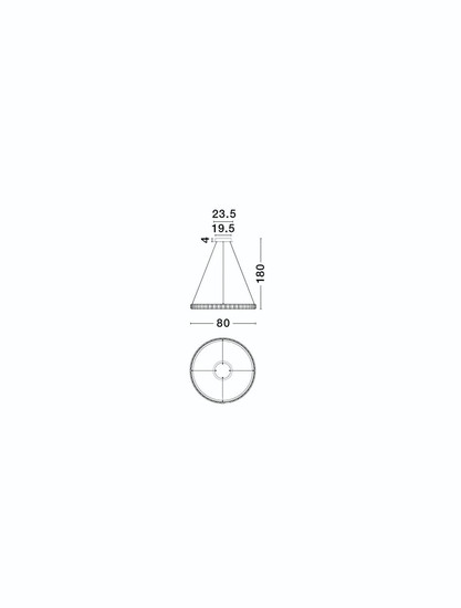 Nova Luce LED Pendelleuchte Eteken dimmbar 45W warmweiss 3000K Silber Stahl Kristall Ø80cm 9501215