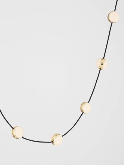 Nova Luce LED Pendelleuchte Alcinoe dimmbar 46W warmweiss 3000K Schwarz Gold Aluminium 127x10cm 9511016