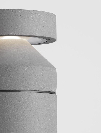 Nova Luce LED Wegeleuchte Navy 20W warmweiss 3000K IP65 salzwasserfest Grau Beton 54,5cm 9540225