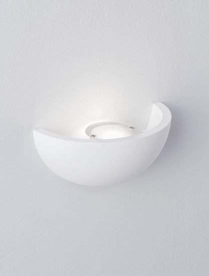 Nova Luce LED Wandleuchte Onica 4W warmweiss 3000K Weiß Gips 12x6cm 9540229