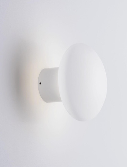 Nova Luce LED Wandleuchte Onut 10W warmweiss 3000K Weiß Gips Ø12cm 9540232