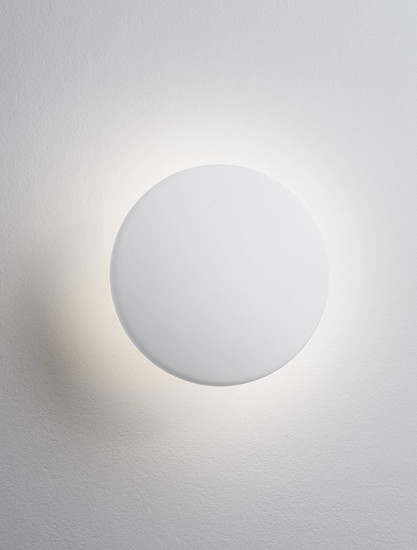 Nova Luce LED Wandleuchte Onut 13W warmweiss 3000K Weiß Gips Ø17cm 9540233