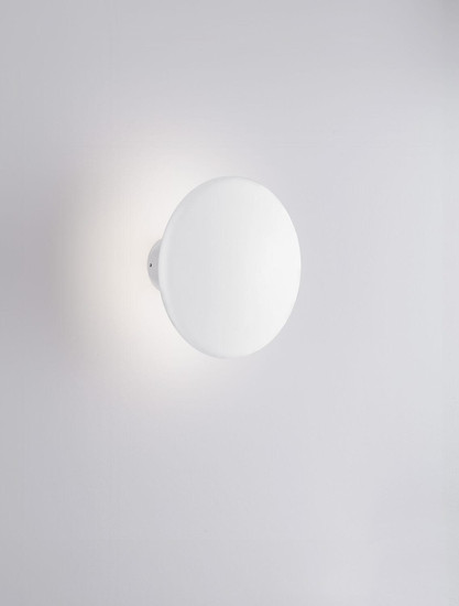 Nova Luce LED Wandleuchte Onut 13W warmweiss 3000K Weiß Gips Ø17cm 9540233