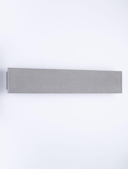 Nova Luce LED Außen-Wandleuchte Luna 19W warmweiss 3000K IP65 Schwarz Beton 60x10cm 9540236