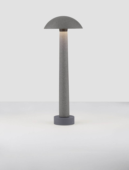 Nova Luce LED Sockelleuchte Tura 7W warmweiss 3000K IP65 salzwasserfest Schwarz Beton 55cm 9540238