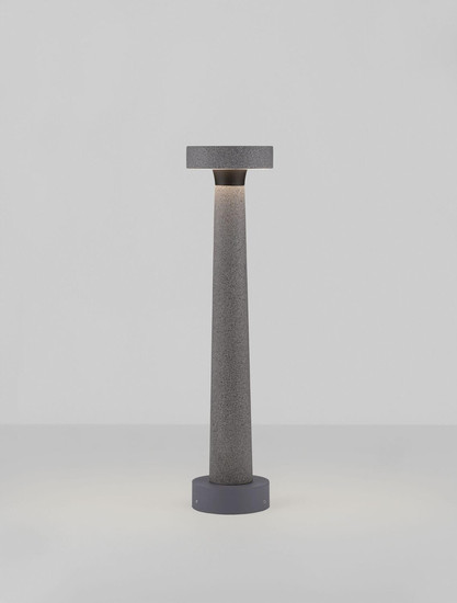 Nova Luce LED Wegeleuchte Cram 5W warmweiss 3000K IP65 salzwasserfest Schwarz Beton 50cm 9540242