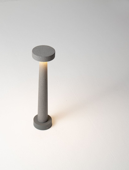 Nova Luce LED Wegeleuchte Cram 5W warmweiss 3000K IP65 salzwasserfest Schwarz Beton 50cm 9540242