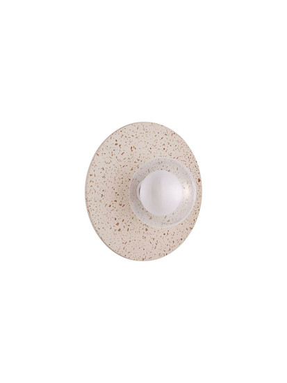 Nova Luce Wandleuchte Vrahos G9 Beige Glas Beton Ø29,5cm 9540245