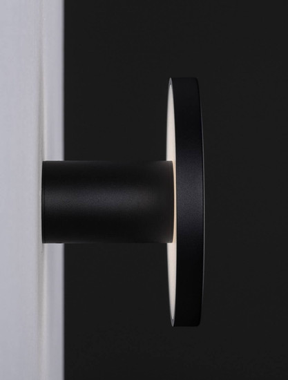 Nova Luce LED Wandleuchte Ark 10W warmweiss 3000K Schwarz Aluminium Ø15cm 9540249