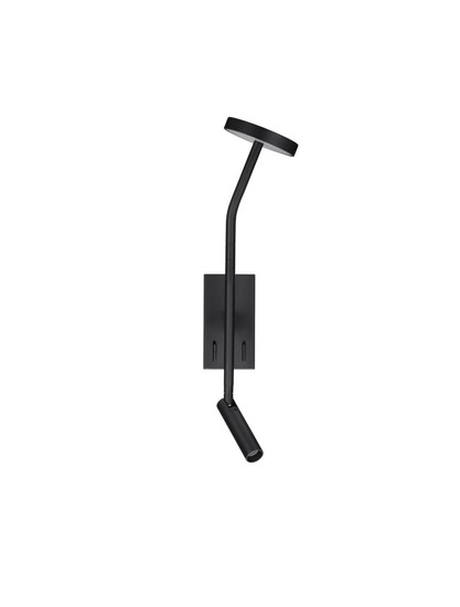 Nova Luce LED Wandleuchte Logos 9W warmweiss 3000K Schwarz Aluminium 46x12,5cm 9540250