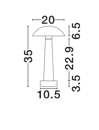 Nova Luce LED Wegeleuchte Tura 7W warmweiss 3000K IP65 salzwasserfest Weiß Beton 35cm 9540268