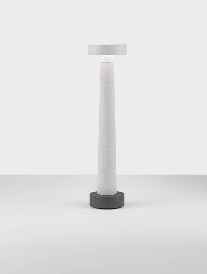Nova Luce LED Wegeleuchte Cram 5W warmweiss 3000K IP65 salzwasserfest Weiß Beton 50cm 9540272