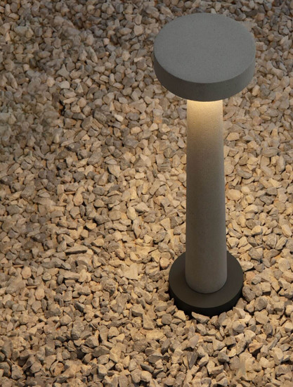 Nova Luce LED Wegeleuchte Cram 5W warmweiss 3000K IP65 salzwasserfest Weiß Beton 50cm 9540272