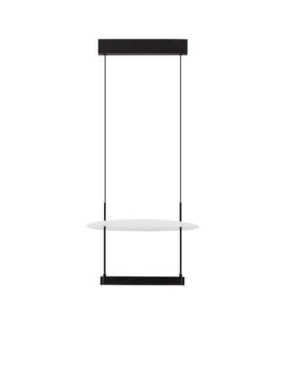 Nova Luce LED Pendelleuchte Diona dimmbar 29W warmweiss 2700K Schwarz Weiß Aluminium 40x40cm 9580571