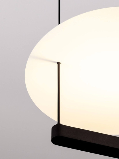 Nova Luce LED Pendelleuchte Diona dimmbar 29W warmweiss 2700K Schwarz Weiß Aluminium 40x40cm 9580571