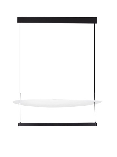 Nova Luce LED Pendelleuchte Diona dimmbar 55W warmweiss 2700K Schwarz Weiß Aluminium 80x80cm 9580573