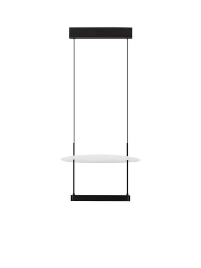 Nova Luce LED Pendelleuchte Diona dimmbar 29W warmweiss 3000K Schwarz Weiß Aluminium 40x40cm 9580671