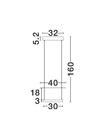 Nova Luce LED Pendelleuchte Diona dimmbar 29W warmweiss 3000K Schwarz Weiß Aluminium 40x40cm 9580671