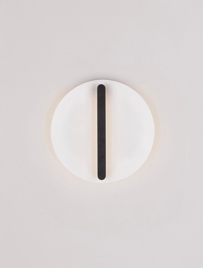 Nova Luce LED Wandleuchte Nalu dimmbar 15W warmweiss 3000K Schwarz Weiß Stahl Aluminium Ø20cm 9580680