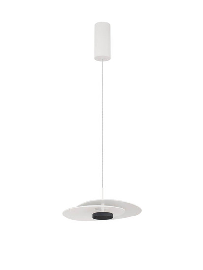 Nova Luce LED Pendelleuchte Olea dimmbar 16W warmweiss 3000K Weiß Aluminium Ø35cm 9580694
