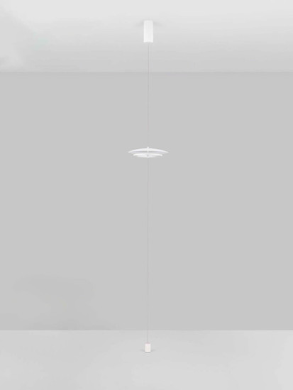 Nova Luce LED Stehleuchte Olos dimmbar 21W warmweiss 3000K Weiß Chrom Glas Aluminium 330cm 9580701