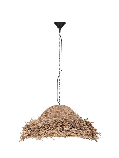 Nova Luce Pendelleuchte Natu E27 Natur Seegras Ø65cm 9586513