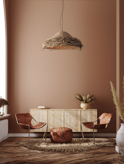 Nova Luce Pendelleuchte Natu E27 Natur Seegras Ø65cm 9586513