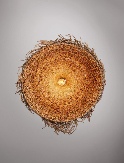 Nova Luce Pendelleuchte Natu E27 Natur Seegras Ø65cm 9586513