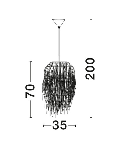 Nova Luce Pendelleuchte Hay E27 Natur Rattan Ø35cm 9586517