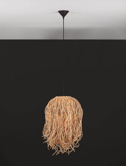 Nova Luce Pendelleuchte Hay E27 Natur Rattan Ø35cm 9586517