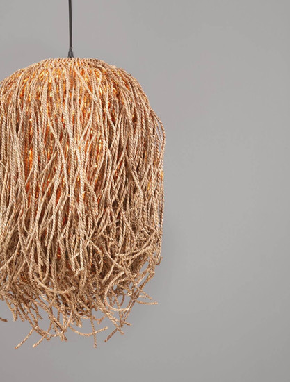 Nova Luce Pendelleuchte Hay E27 Natur Rattan Ø35cm 9586517