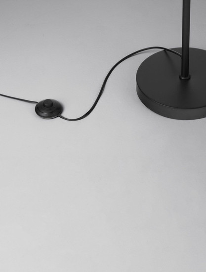Nova Luce Stehleuchte Capa E27 Natur Schwarz Braun Rattan 148cm 9586529