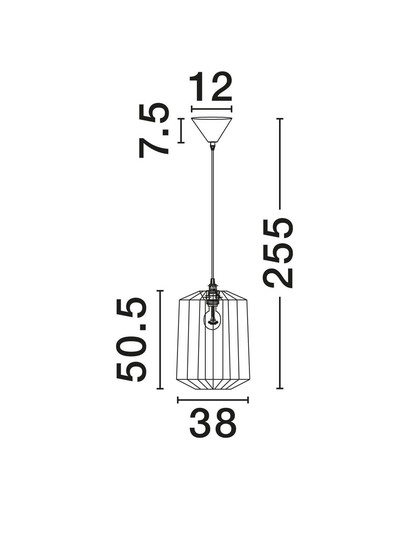 Nova Luce Pendelleuchte Dena E27 Grün Schwarz Natur Stahl Seil Ø38cm 9586602