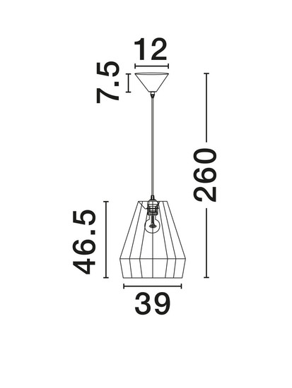 Nova Luce Pendelleuchte Dena E27 Grün Schwarz Natur Stahl Seil Ø39cm 9586603