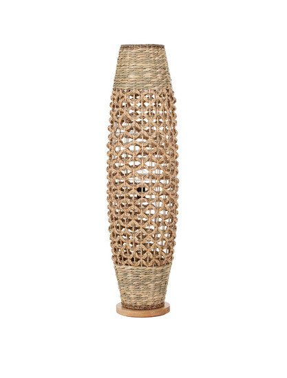 Nova Luce Stehleuchte Anada E27 Natur Holz Rattan 119cm 9586621