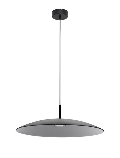 Nova Luce LED Pendelleuchte Polifemo 17W Rauchgrau Schwarz Glas Metall Ø60cm 9620140