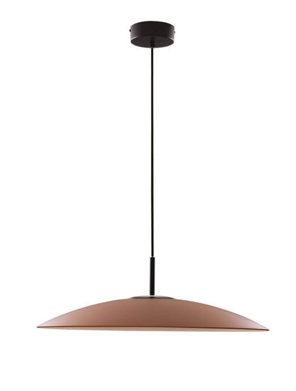 Nova Luce LED Pendelleuchte Polifemo 17W warmweiss 3000K Mokka Schwarz Glas Metall Ø60cm 9620141