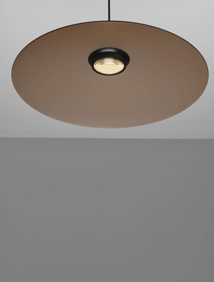 Nova Luce LED Pendelleuchte Polifemo 17W warmweiss 3000K Mokka Schwarz Glas Metall Ø60cm 9620141