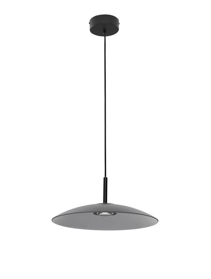 Nova Luce LED Pendelleuchte Polifemo 12W warmweiss 3000K Rauchgrau Schwarz Glas Metall Ø40cm 9620144