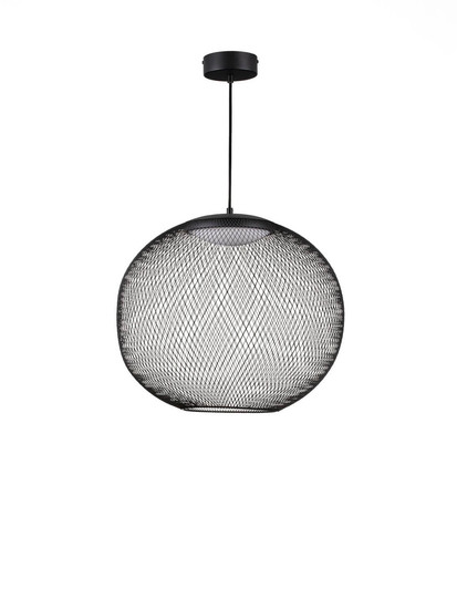 Nova Luce LED Pendelleuchte Kinetic 24W warmweiss 3000K Schwarz Metall Ø50cm 9620151